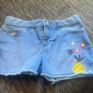 Girls' Gap Embroidered Denim Shorts size 10
